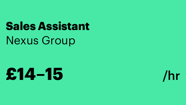 Sales Assistant