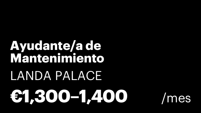 Ayudante/a de Mantenimiento