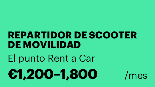 REPARTIDOR DE SCOOTER DE MOVILIDAD