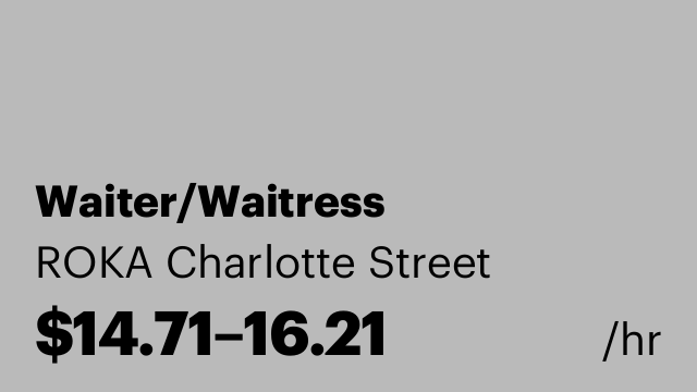 Waiter/Waitress