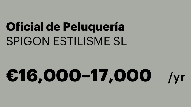 Oficial de Peluquería