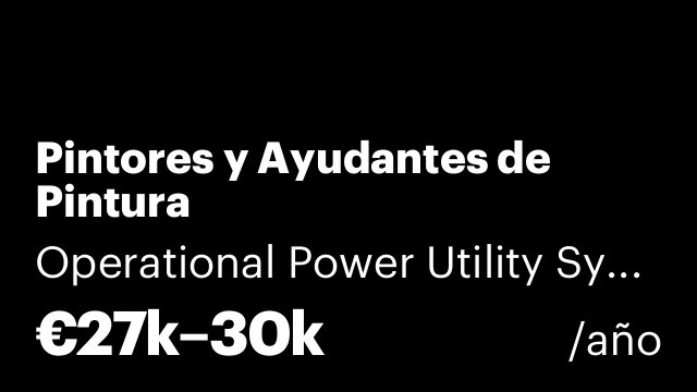 Pintores y Ayudantes de Pintura