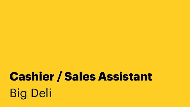 Cashier / Sales Assistant