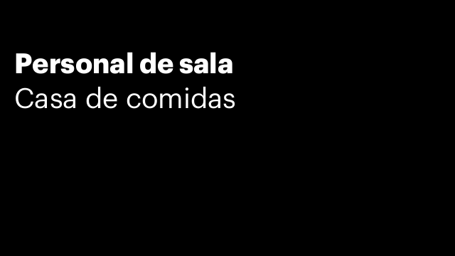 Personal de sala