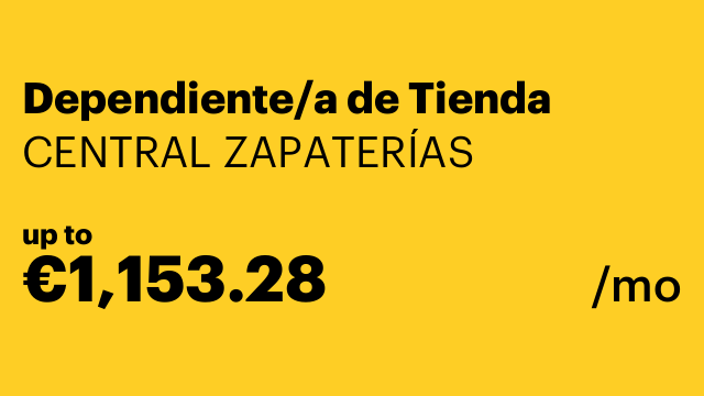 Dependiente/a de Tienda