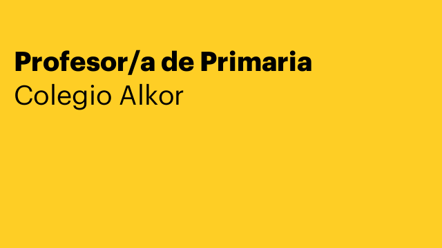 Profesor/a de Primaria