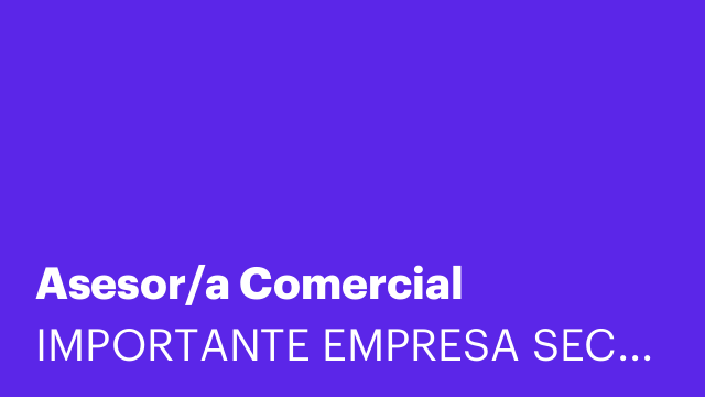 Asesor/a Comercial