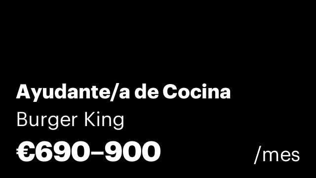 Ayudante/a de Cocina