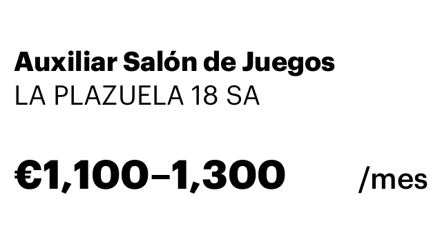 Auxiliar Salón de Juegos
