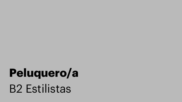 Peluquero/a