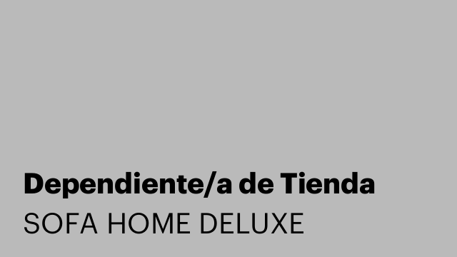 Dependiente/a de Tienda