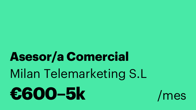 Asesor/a Comercial