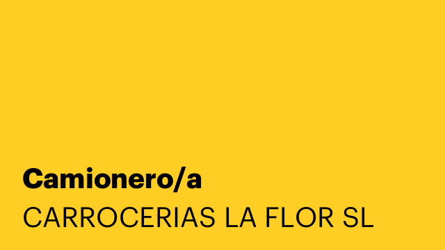 Camionero/a