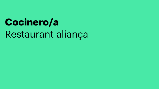 Cocinero/a