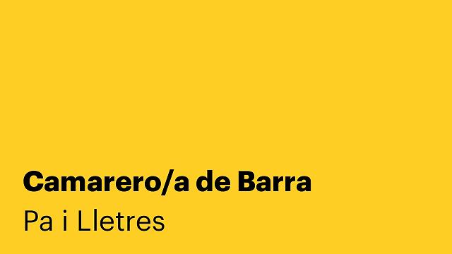 Camarero/a de Barra
