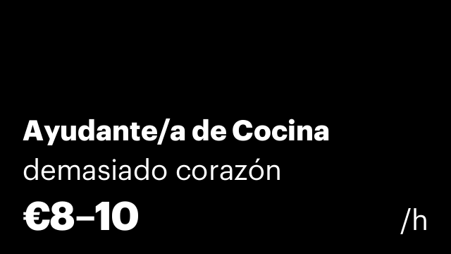 Ayudante/a de Cocina