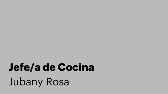 Jefe/a de Cocina