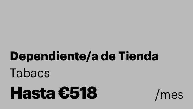 Dependiente/a de Tienda