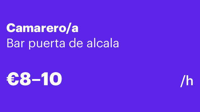 Camarero/a