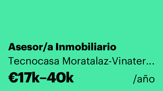 Asesor/a Inmobiliario