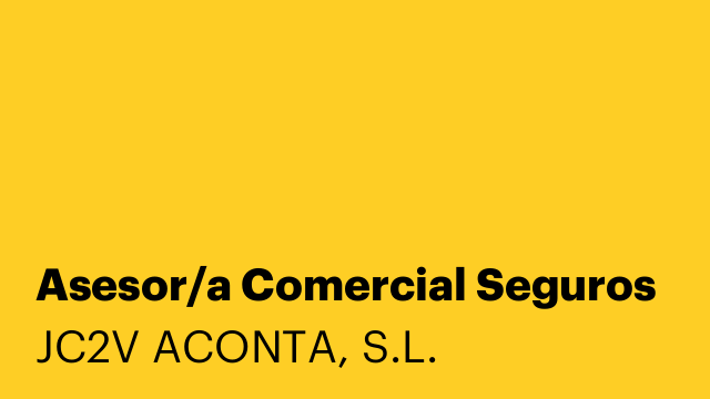 Asesor/a Comercial Seguros