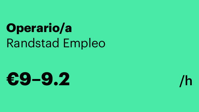 Operario/a