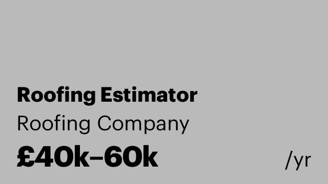 Roofing Estimator