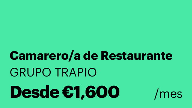 Camarero/a de Restaurante
