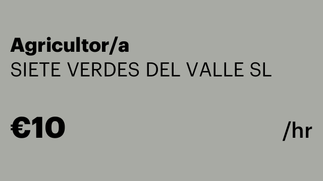 Agricultor/a