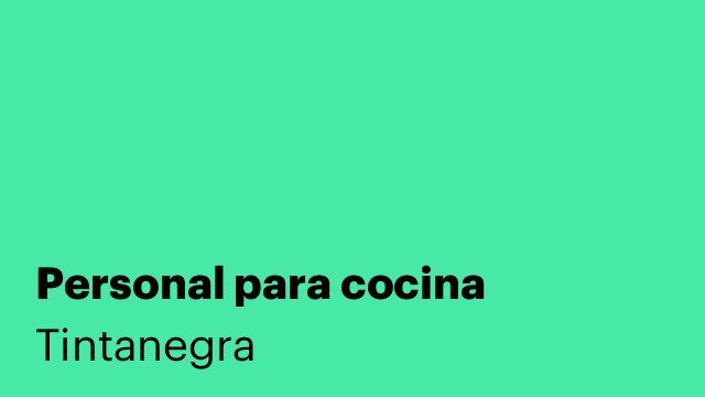 Personal para cocina