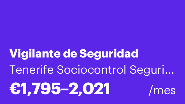 Vigilante de Seguridad