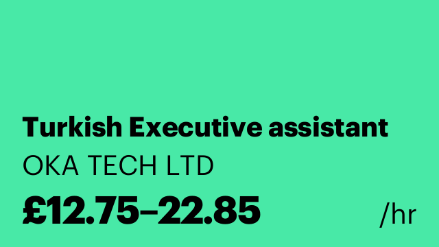 Turkish Executive assistant