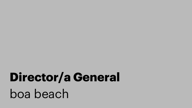 Director/a General