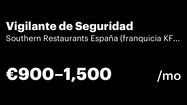 Vigilante de Seguridad