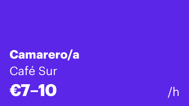 Camarero/a