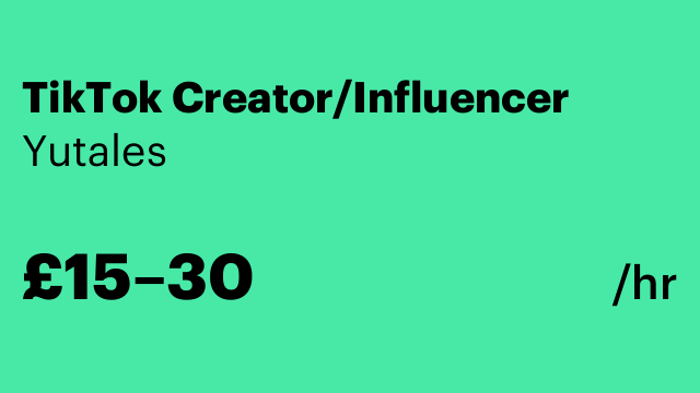 TikTok Creator/Influencer