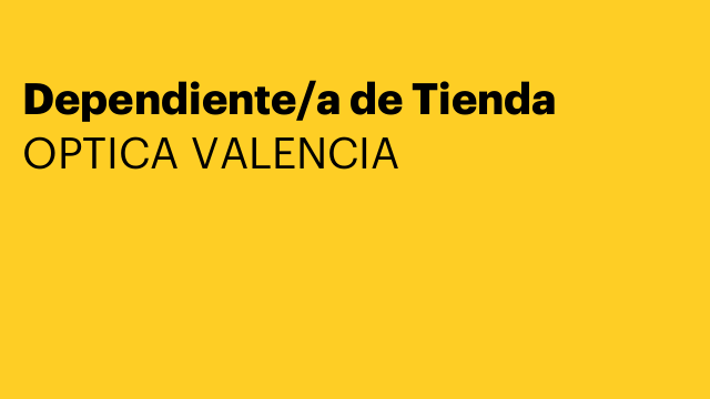 Dependiente/a de Tienda