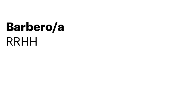 Barbero/a