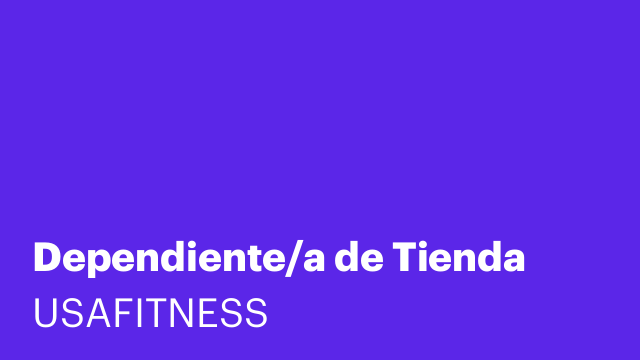 Dependiente/a de Tienda