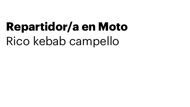 Repartidor/a en Moto