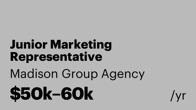 Junior Marketing Representative