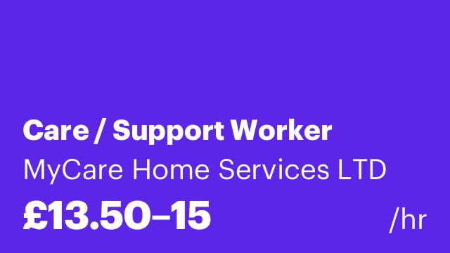 Care / Support Worker
