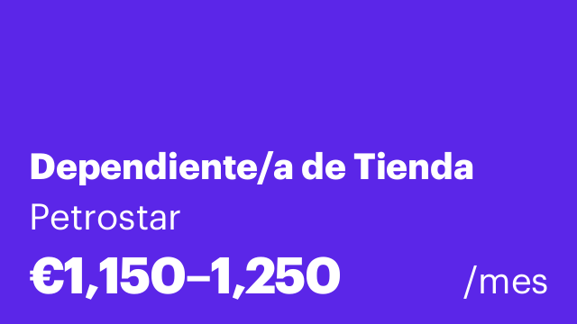 Dependiente/a de Tienda