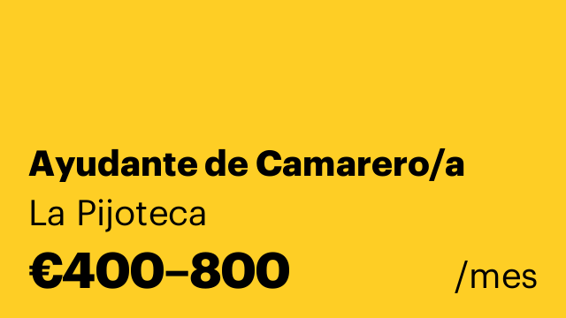 Ayudante de Camarero/a