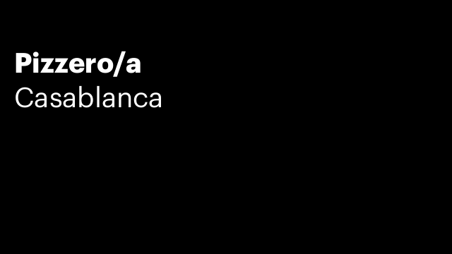 Pizzero/a