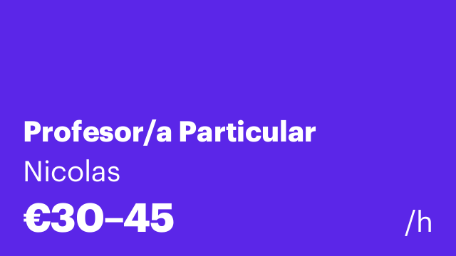 Profesor/a Particular