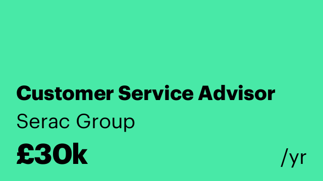 Customer Service Advisor