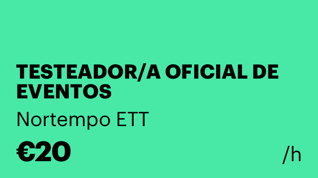 TESTEADOR/A OFICIAL DE EVENTOS