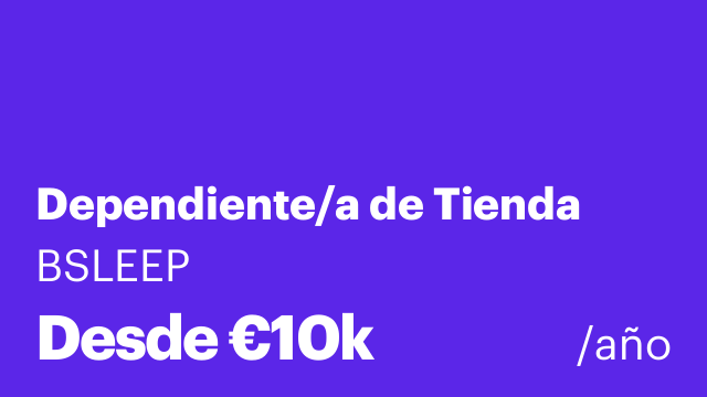 Dependiente/a de Tienda