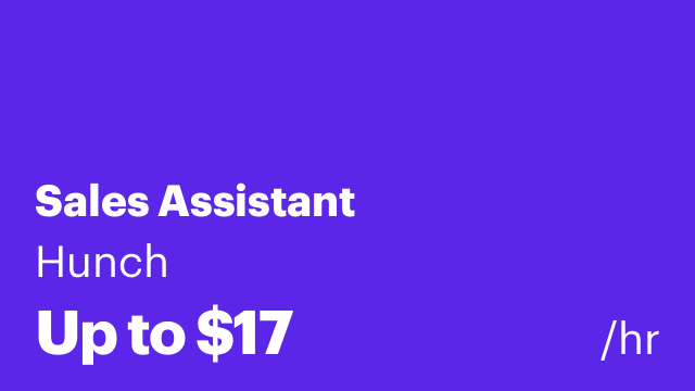 Sales Assistant